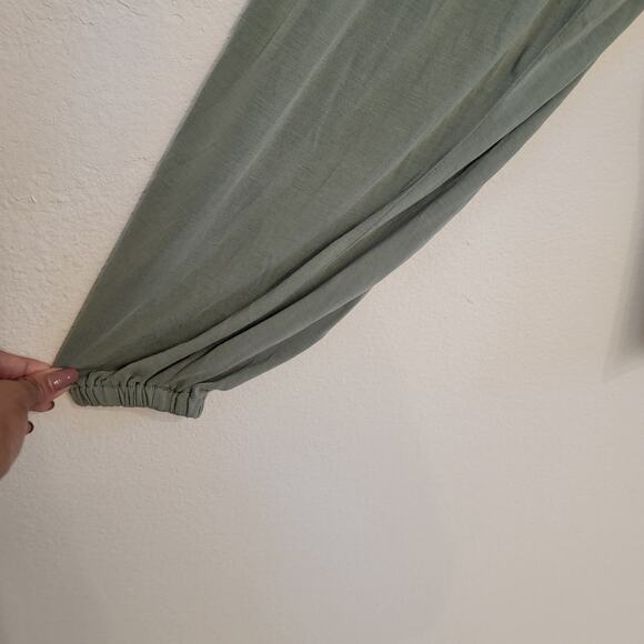 Lucky Brand Soft Green Longsleeve Notched Neck Sandwash Top XL Peasant Prairie‎ - Picture 10 of 16